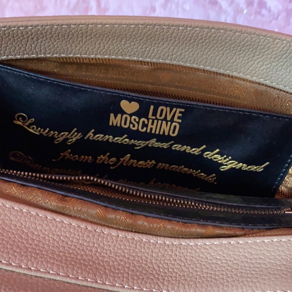 Love Moschino Leather Shoulder Bag with Removable Charms - Picture 10 of 10